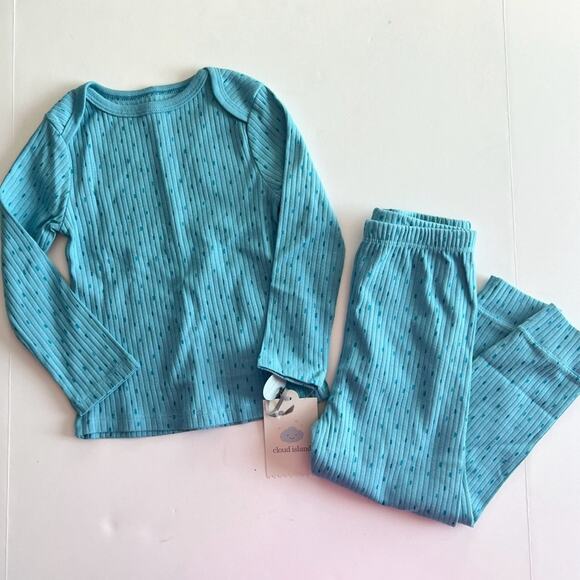 Cloud Island Ribbed Set Blue - Picture 1 of 3